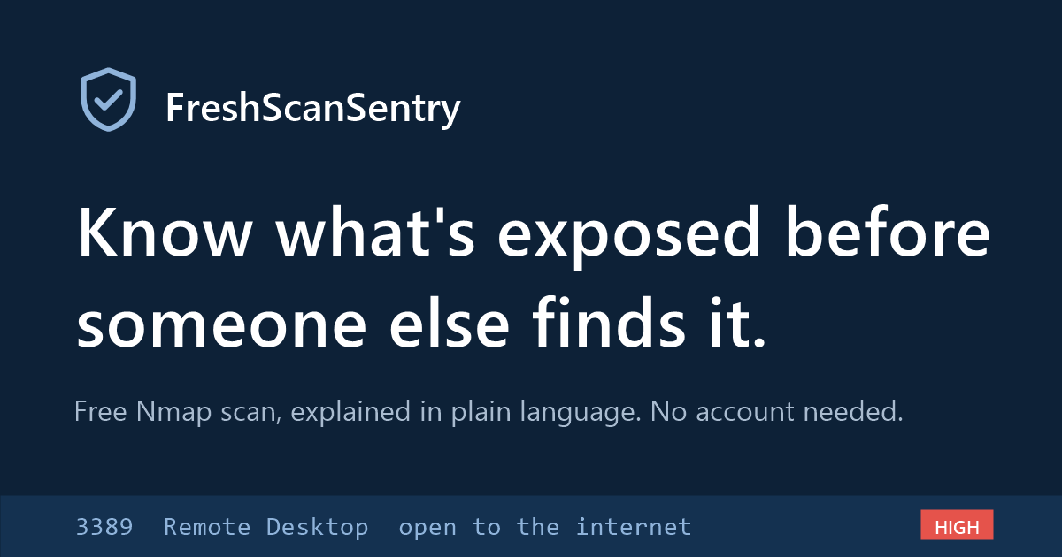FreshScanSentry preview